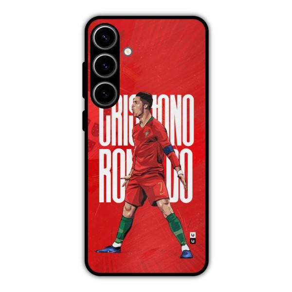 Soccer Star Roar Metal Back Case for Galaxy S24 Plus