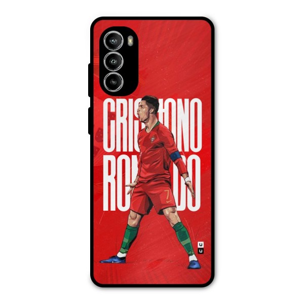 Soccer Star Roar Metal Back Case for Moto G82