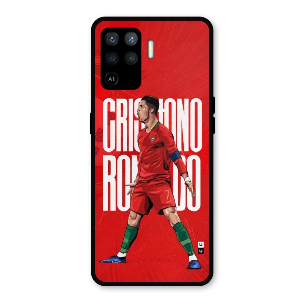 Soccer Star Roar Metal Back Case for Oppo F19 Pro