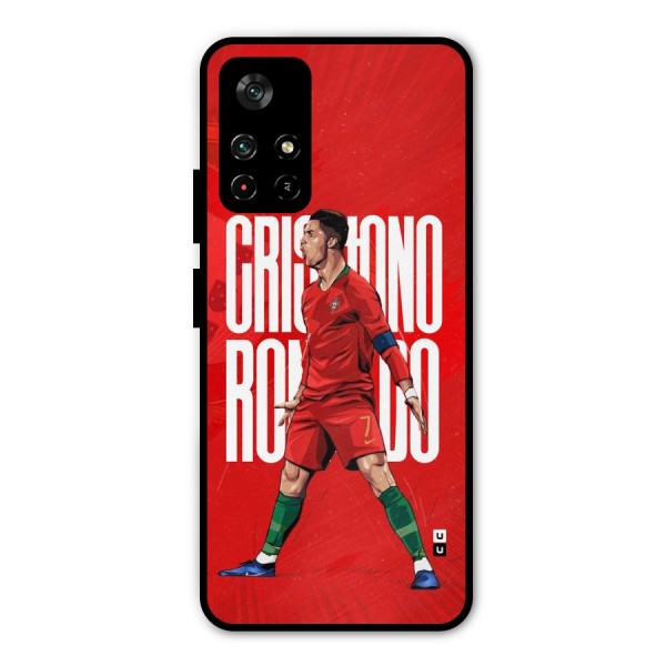 Soccer Star Roar Metal Back Case for Poco M4 Pro 5G