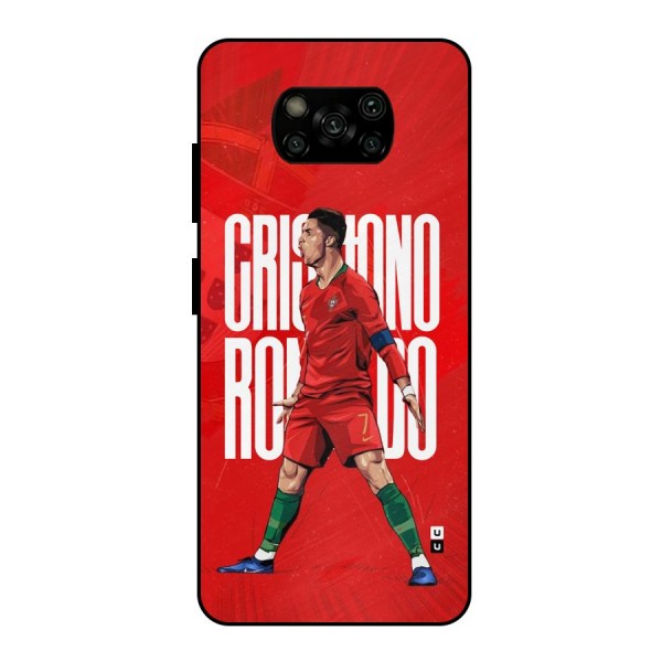 Soccer Star Roar Metal Back Case for Poco X3