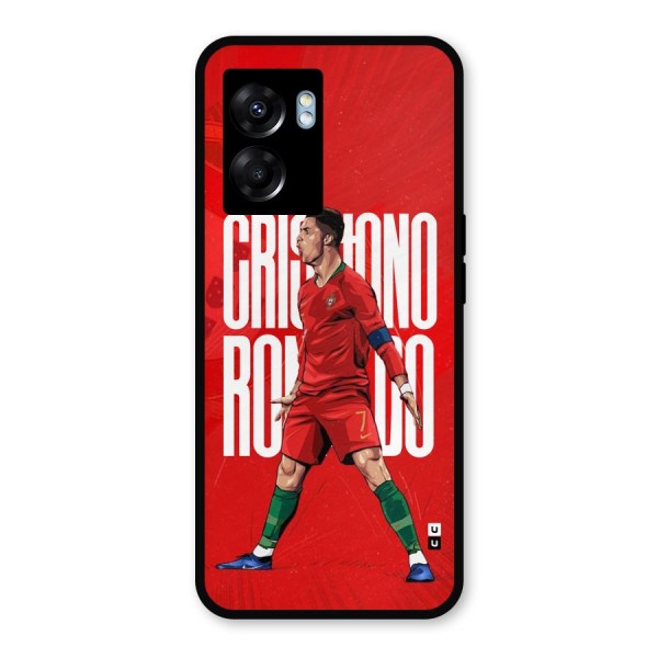 Soccer Star Roar Metal Back Case for Realme Narzo 50 5G