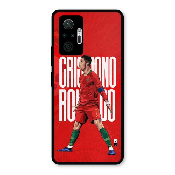 Soccer Star Roar Metal Back Case for Redmi Note 10 Pro Max