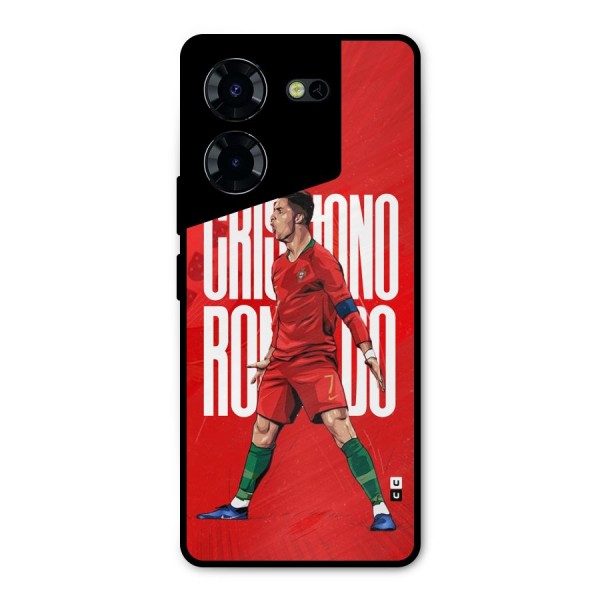 Soccer Star Roar Metal Back Case for Tecno Pova 5 Pro 5G