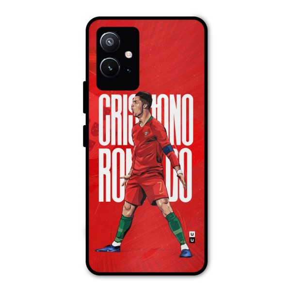Soccer Star Roar Metal Back Case for Vivo T1 5G