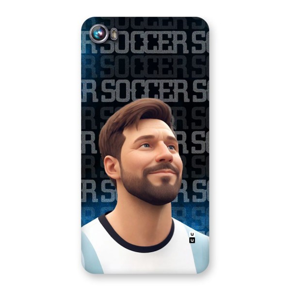 Soccer Star Smiles Back Case for Canvas Fire 4 (A107)