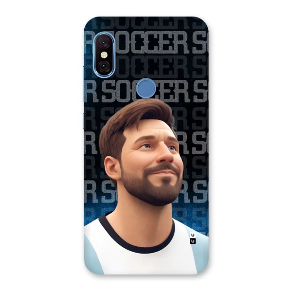Soccer Star Smiles Back Case for Redmi Note 6 Pro