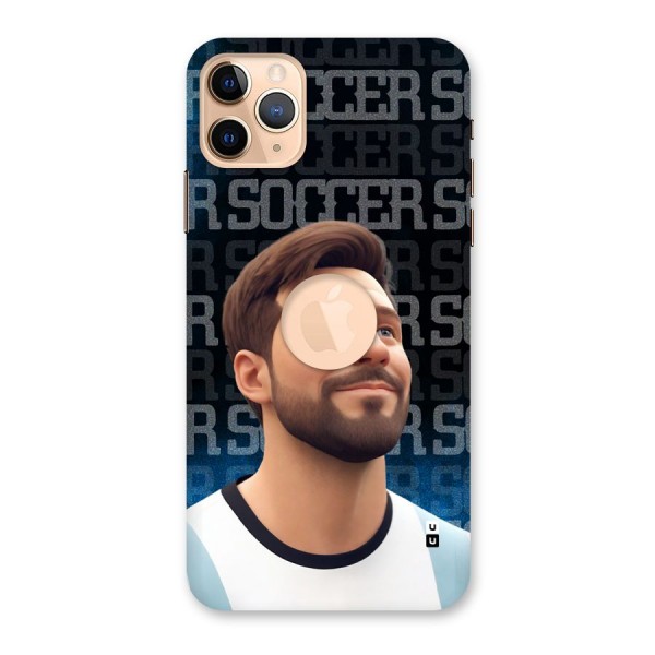 Soccer Star Smiles Back Case for iPhone 11 Pro Max Logo Cut