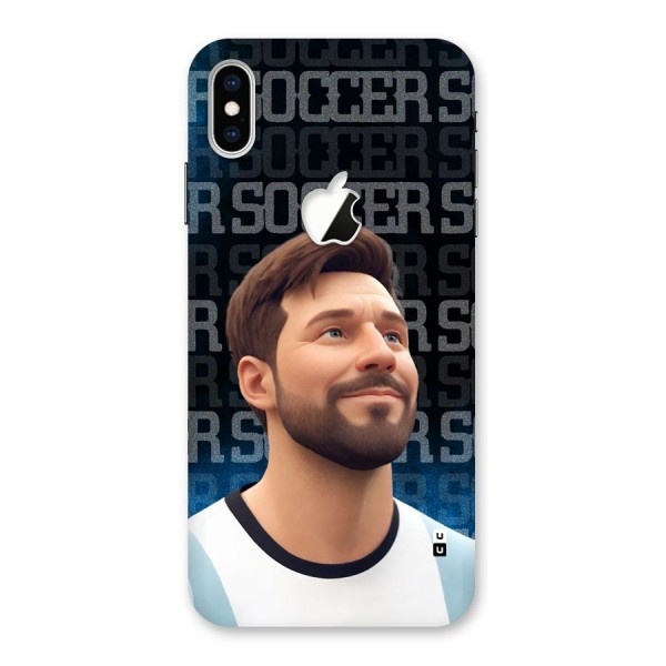 Soccer Star Smiles Back Case for iPhone XS Max Apple Cut