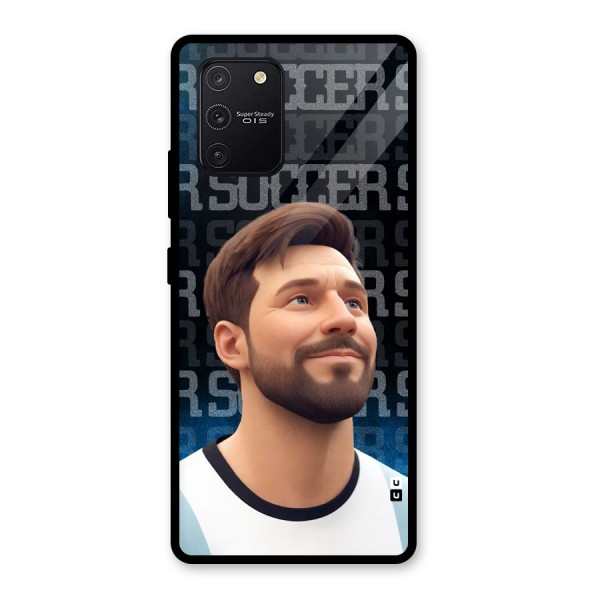 Soccer Star Smiles Glass Back Case for Galaxy S10 Lite