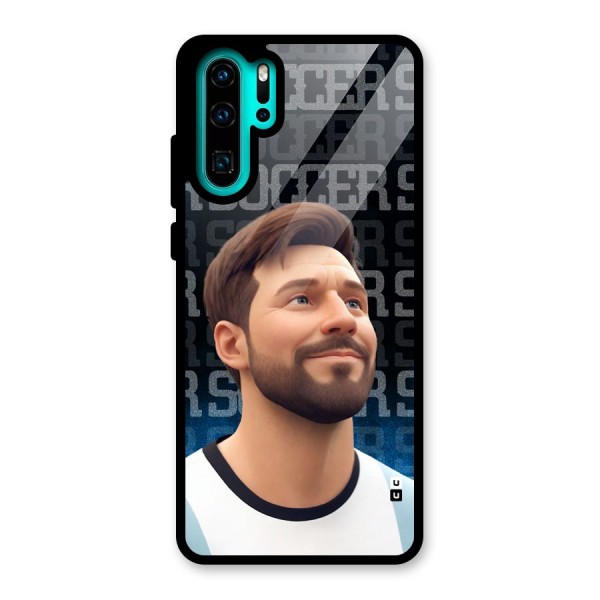 Soccer Star Smiles Glass Back Case for Huawei P30 Pro