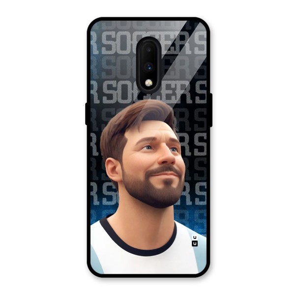 Soccer Star Smiles Glass Back Case for OnePlus 7