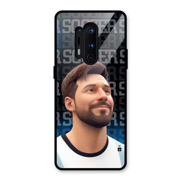 Soccer Star Smiles Glass Back Case for OnePlus 8 Pro