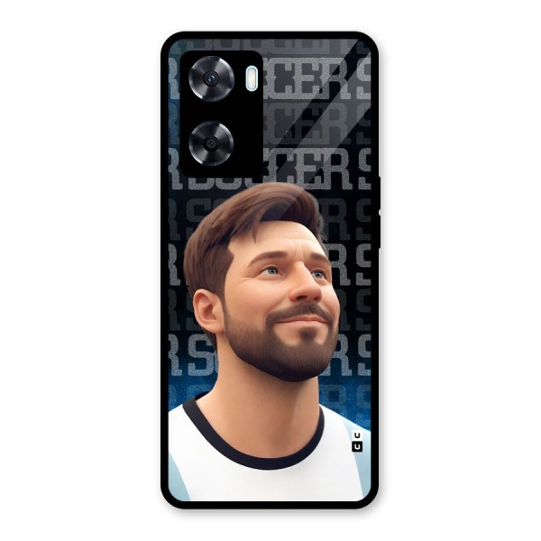 Soccer Star Smiles Glass Back Case for Oppo A77