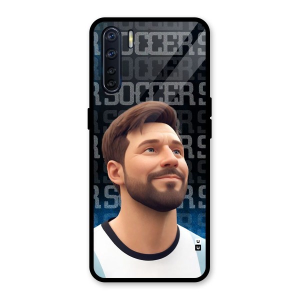 Soccer Star Smiles Glass Back Case for Oppo F15