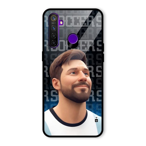 Soccer Star Smiles Glass Back Case for Realme 5 Pro