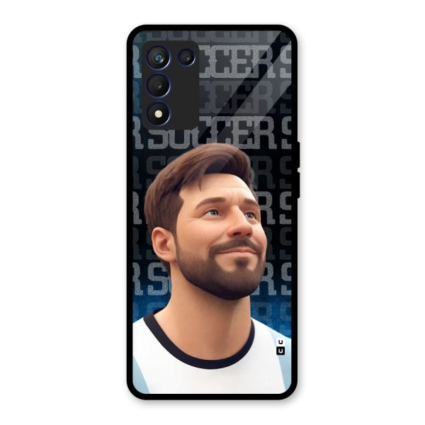 Soccer Star Smiles Glass Back Case for Realme 9 5G Speed
