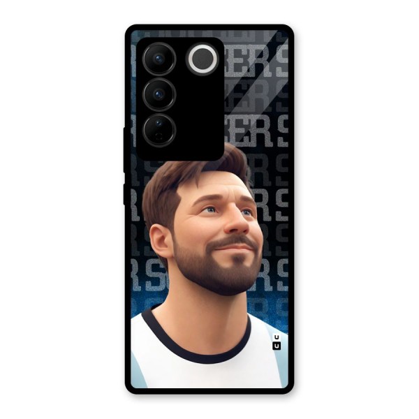 Soccer Star Smiles Glass Back Case for Vivo V27