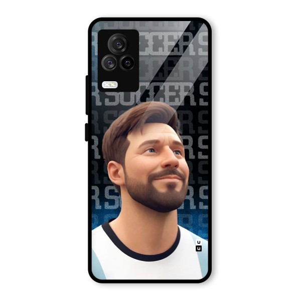 Soccer Star Smiles Glass Back Case for Vivo iQOO 7 Legend 5G