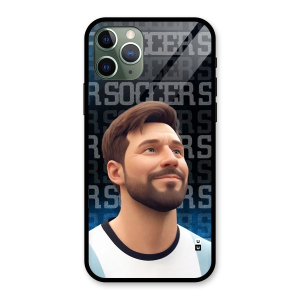 Soccer Star Smiles Glass Back Case for iPhone 11 Pro