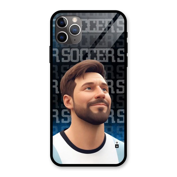 Soccer Star Smiles Glass Back Case for iPhone 11 Pro Max