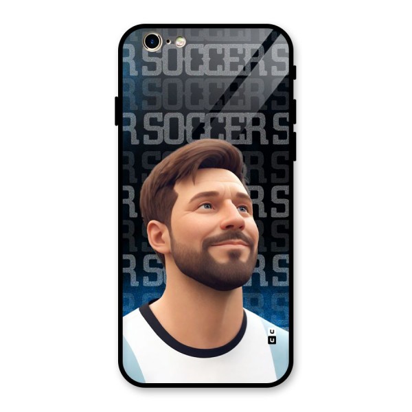 Soccer Star Smiles Glass Back Case for iPhone 6 6S