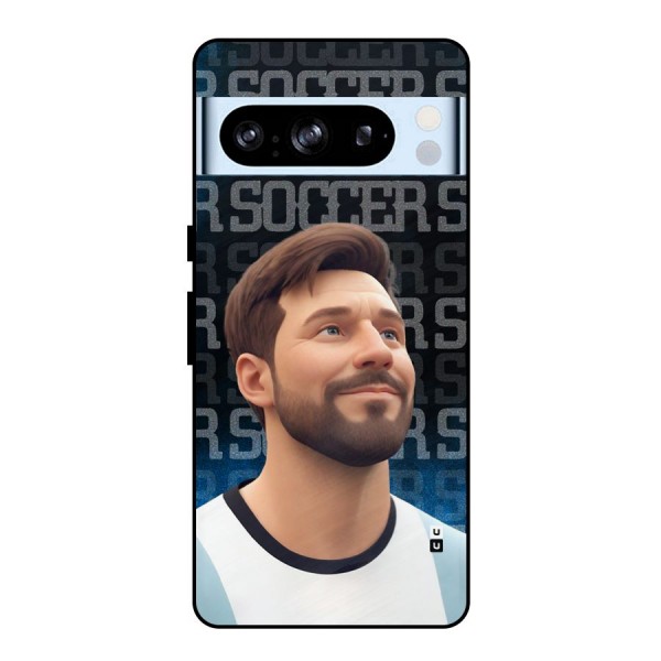 Soccer Star Smiles Metal Back Case for Google Pixel 8 Pro
