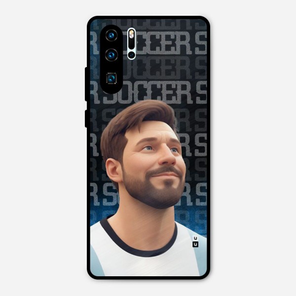 Soccer Star Smiles Metal Back Case for Huawei P30 Pro