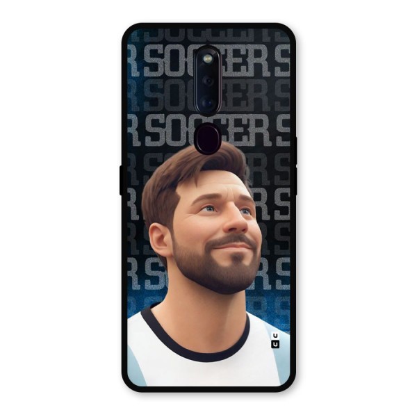 Soccer Star Smiles Metal Back Case for Oppo F11 Pro