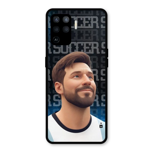 Soccer Star Smiles Metal Back Case for Oppo F19 Pro