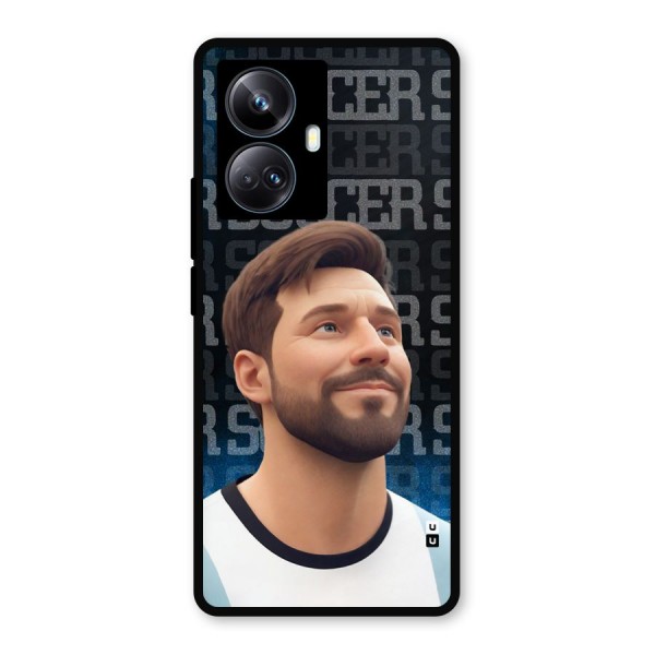 Soccer Star Smiles Metal Back Case for Realme 10 Pro Plus