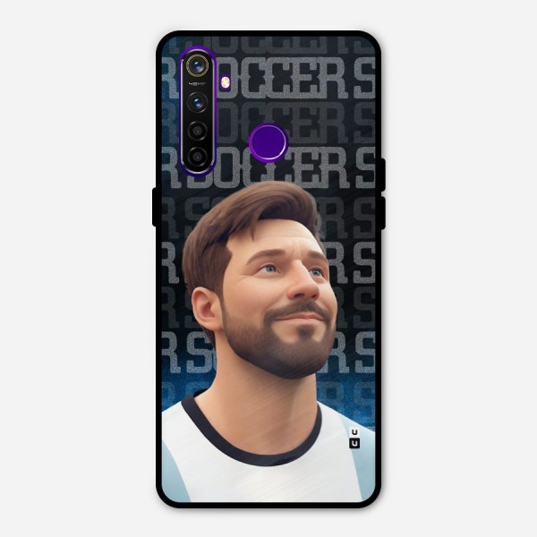 Soccer Star Smiles Metal Back Case for Realme 5 Pro