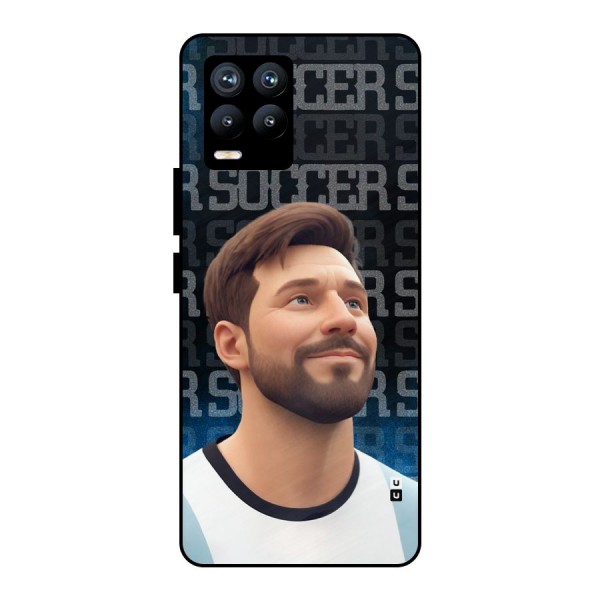 Soccer Star Smiles Metal Back Case for Realme 8 Pro