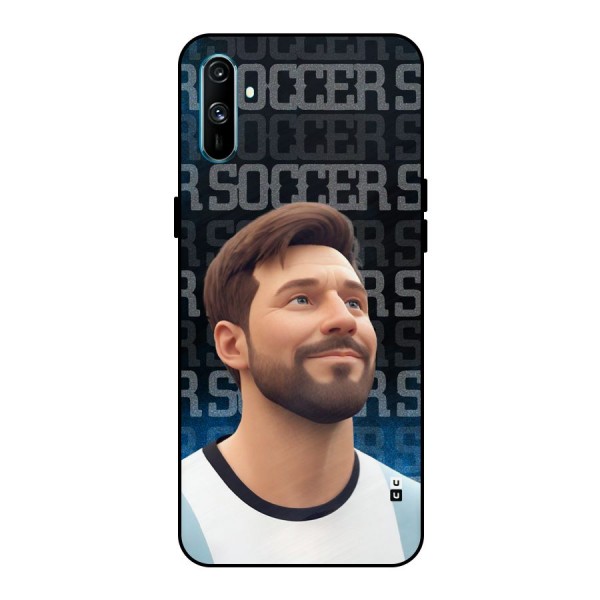 Soccer Star Smiles Metal Back Case for Realme C3