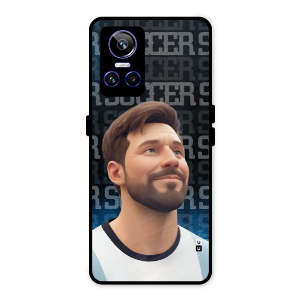 Soccer Star Smiles Metal Back Case for Realme GT Neo 3