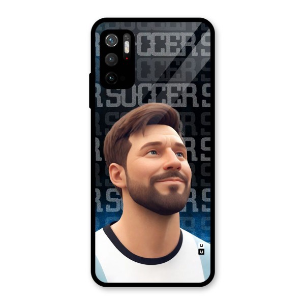 Soccer Star Smiles Metal Back Case for Redmi Note 10T 5G