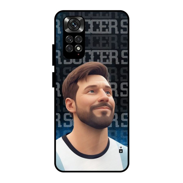 Soccer Star Smiles Metal Back Case for Redmi Note 11 Pro