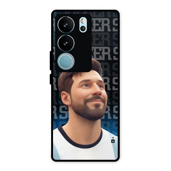Soccer Star Smiles Metal Back Case for Vivo V29