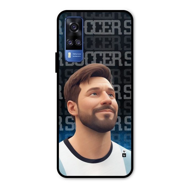 Soccer Star Smiles Metal Back Case for Vivo Y51A
