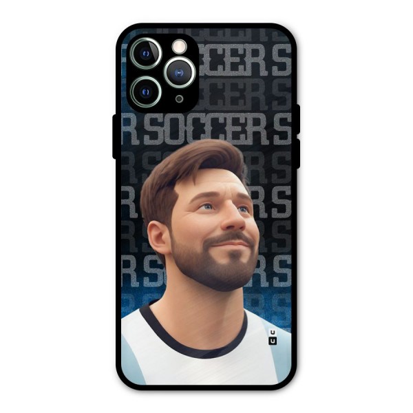 Soccer Star Smiles Metal Back Case for iPhone 11 Pro Max
