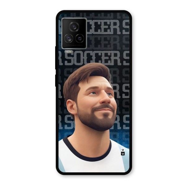 Soccer Star Smiles Metal Back Case for iQOO 7 Legend 5G