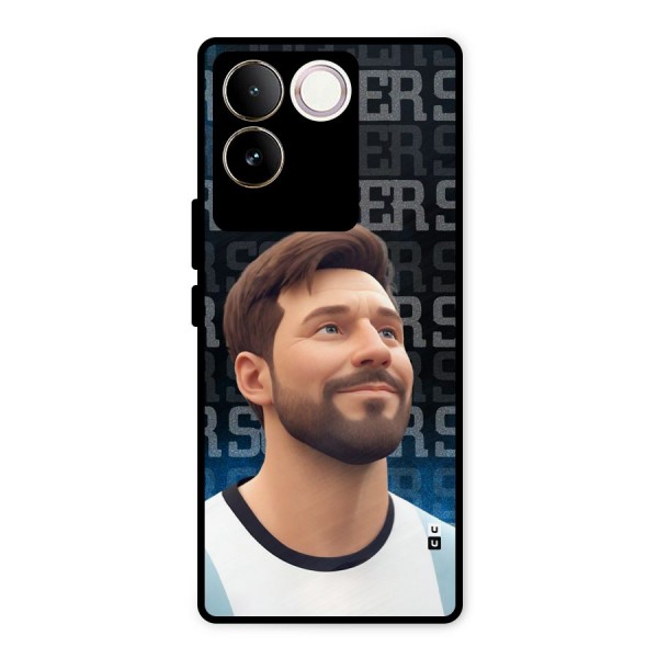 Soccer Star Smiles Metal Back Case for iQOO Z7 Pro