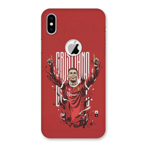 Soccer Star Victory Back Case for iPhone XS Logo Cut