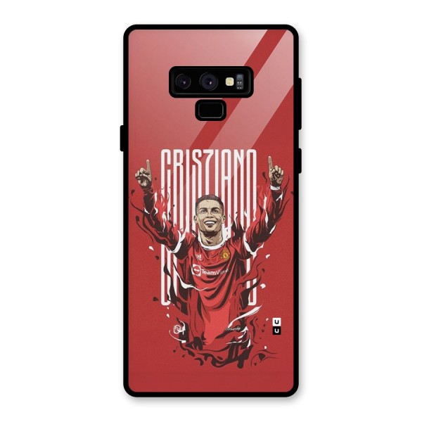 Soccer Star Victory Glass Back Case for Galaxy Note 9