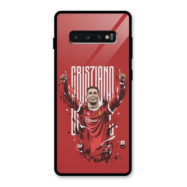 Soccer Star Victory Glass Back Case for Galaxy S10 Plus