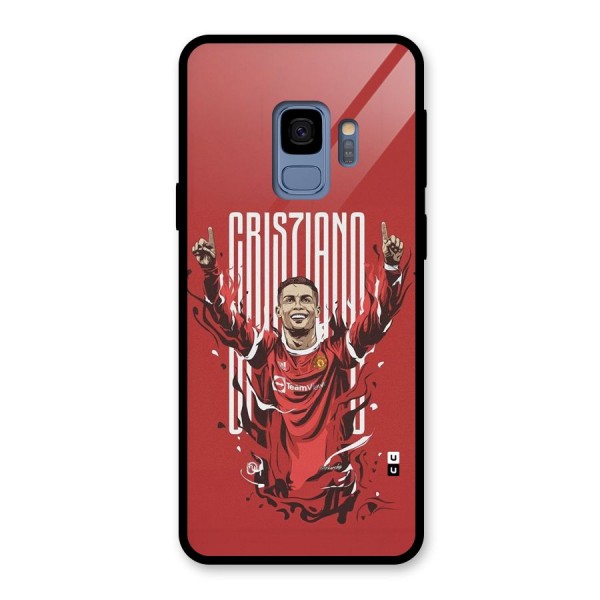 Soccer Star Victory Glass Back Case for Galaxy S9