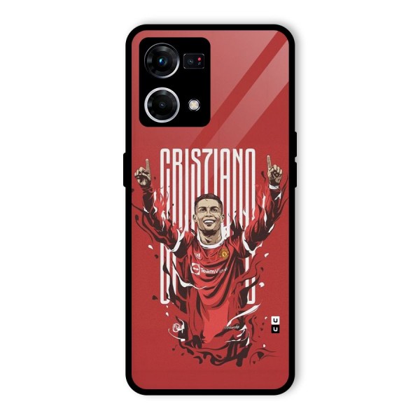 Soccer Star Victory Glass Back Case for Oppo F21 Pro 4G