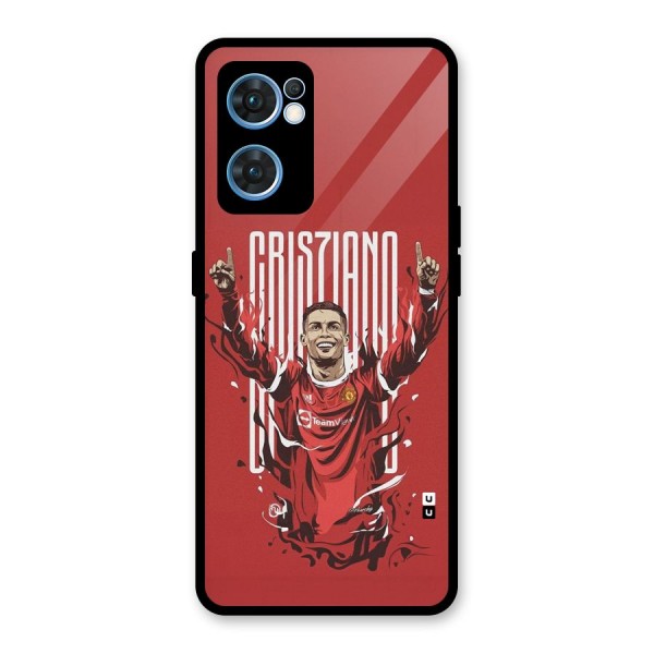 Soccer Star Victory Glass Back Case for Oppo Reno7 5G