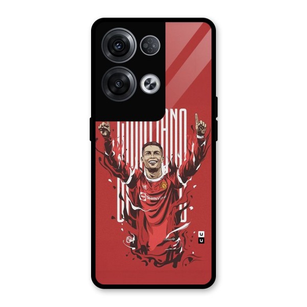 Soccer Star Victory Glass Back Case for Oppo Reno8 Pro 5G