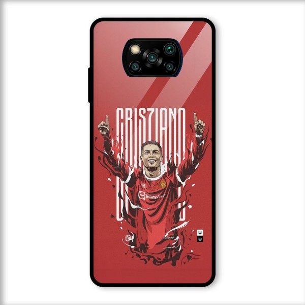 Soccer Star Victory Glass Back Case for Poco X3